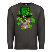 Smoke st. patricks day skull Premium Sweatshirt - RanaPortraitStore