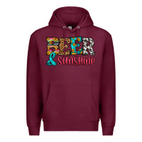 Burgundy beer and sunshine Premium Hoodie - HRA Design Shop