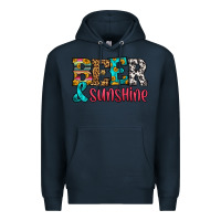 Navy beer and sunshine Premium Hoodie - HRA Design Shop