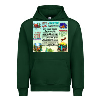 Foreset Green life is better by the campfire Urban Hoodie - JahusDesignShop