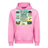 Fuchsia Pink life is better by the campfire Urban Hoodie - JahusDesignShop