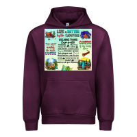 Mauve Wine life is better by the campfire Urban Hoodie - JahusDesignShop