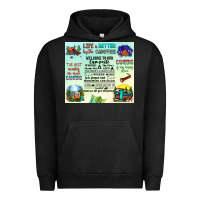 Pigment Black life is better by the campfire Urban Hoodie - JahusDesignShop