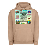 Pigment Burro life is better by the campfire Urban Hoodie - JahusDesignShop