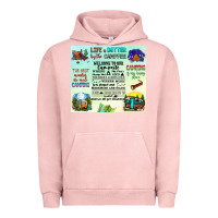 Pigment Salmon life is better by the campfire Urban Hoodie - JahusDesignShop