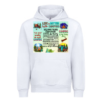 White life is better by the campfire Urban Hoodie - JahusDesignShop