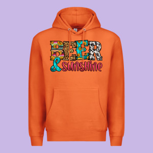 Beer And Sunshine Premium Hoodie Designed By Hra Design Shop