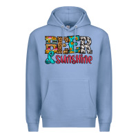 Colony Blue beer and sunshine Premium Hoodie - HRA Design Shop