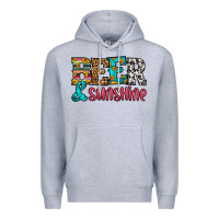 Heather Grey beer and sunshine Premium Hoodie - HRA Design Shop