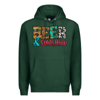 Sports Green beer and sunshine Premium Hoodie - HRA Design Shop