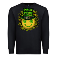 Black st. patricks day pinch proof lucky face Premium Sweatshirt - RanaPortraitStore