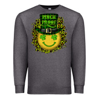 Charcoal Heather st. patricks day pinch proof lucky face Premium Sweatshirt - RanaPortraitStore