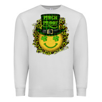 Dove Grey st. patricks day pinch proof lucky face Premium Sweatshirt - RanaPortraitStore