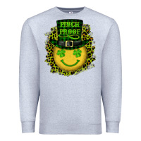 Heather Grey st. patricks day pinch proof lucky face Premium Sweatshirt - RanaPortraitStore