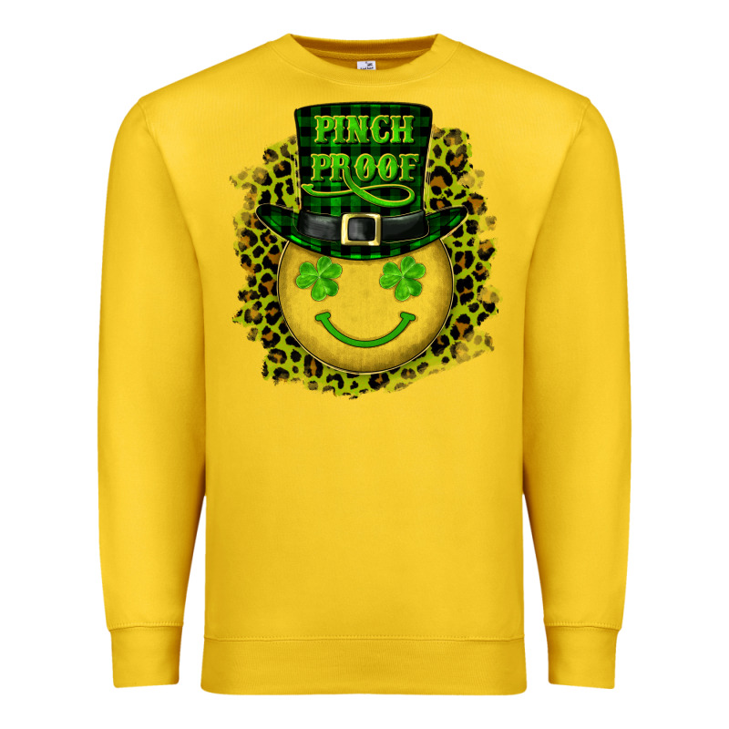 St. Patricks Day Pinch Proof Lucky Face Premium Sweatshirt by RanaPortraitStore | Teevron