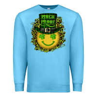 Ocean Blue st. patricks day pinch proof lucky face Premium Sweatshirt - RanaPortraitStore