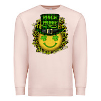 Pale Pink st. patricks day pinch proof lucky face Premium Sweatshirt - RanaPortraitStore