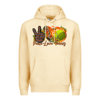 Pina Colada peace love tennis Premium Hoodie - RacoonDesign
