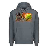 Rock peace love tennis Premium Hoodie - RacoonDesign