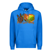 True Royal peace love tennis Premium Hoodie - RacoonDesign