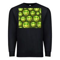 Black st. patricks day lucky face Premium Sweatshirt - RanaPortraitStore