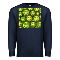 Navy st. patricks day lucky face Premium Sweatshirt - RanaPortraitStore