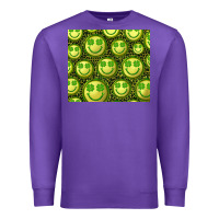 Purple st. patricks day lucky face Premium Sweatshirt - RanaPortraitStore