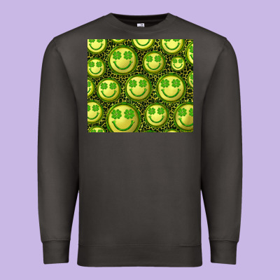 Premium Sweatshirt st. patricks day lucky face