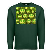 Sports Green st. patricks day lucky face Premium Sweatshirt - RanaPortraitStore