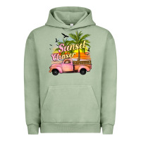 Pigment Oil Green sunset chaser Urban Hoodie - JahusDesignShop