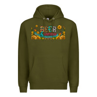 Army Green beer and sunshine 16oz libbey cup Premium Hoodie - HRA Design Shop
