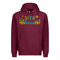 Burgundy beer and sunshine 16oz libbey cup Premium Hoodie - HRA Design Shop