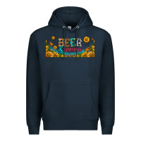 Navy beer and sunshine 16oz libbey cup Premium Hoodie - HRA Design Shop