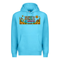 Ocean Blue beer and sunshine 16oz libbey cup Premium Hoodie - HRA Design Shop