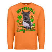 St Patricks Day My Pitbuli My Lucky Charm Premium Sweatshirt | Teevron