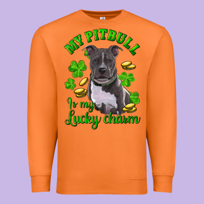 Premium Sweatshirt st patricks day my pitbuli my lucky charm