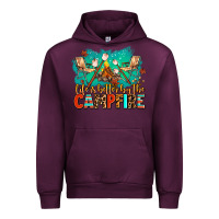 Mauve Wine life is better by the campfire Urban Hoodie - AdoDesignShop