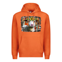 Carrot sunflower sheep Premium Hoodie - RacoonDesign
