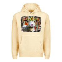 Pina Colada sunflower sheep Premium Hoodie - RacoonDesign