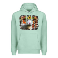 Seafoam sunflower sheep Premium Hoodie - RacoonDesign