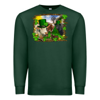 Sports Green st patricks day cows Premium Sweatshirt - RanaPortraitStore