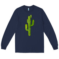 Navy cactus Long Sleeve Tee - BarkalooDesign