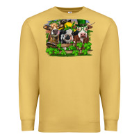 Antique Gold st patricks day heifers Premium Sweatshirt - RanaPortraitStore