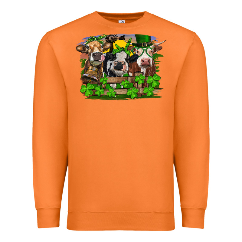 St Patricks Day Heifers Premium Sweatshirt by RanaPortraitStore | Teevron