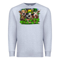 Heather Grey st patricks day heifers Premium Sweatshirt - RanaPortraitStore