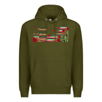 Army Green always chingona 16oz libbey cup Premium Hoodie - HRA Design Shop