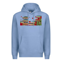 Colony Blue always chingona 16oz libbey cup Premium Hoodie - HRA Design Shop
