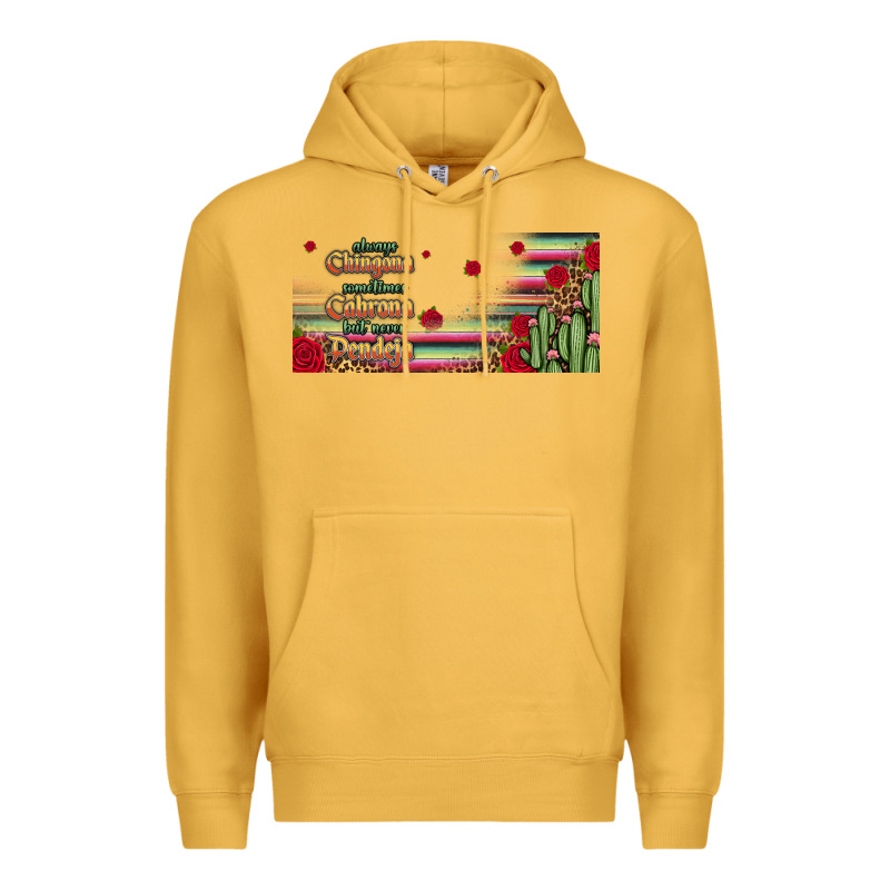 Always Chingona 16oz Libbey Cup Premium Hoodie by HRA Design Shop | Teevron