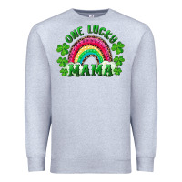 Heather Grey st patricks day one lucky mama Premium Sweatshirt - RanaPortraitStore