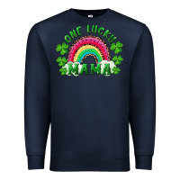 Navy st patricks day one lucky mama Premium Sweatshirt - RanaPortraitStore